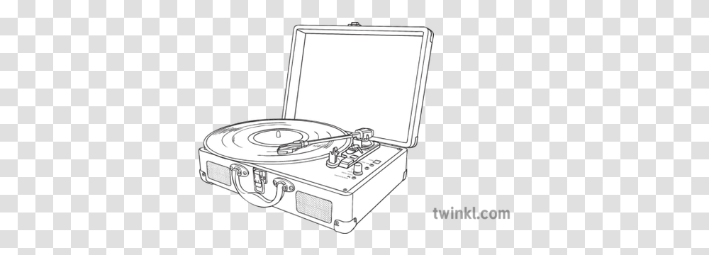 Vinyl Record Player Stereo Sound Vintage Hispter Music Circle, Laptop, Pc, Computer, Electronics Transparent Png