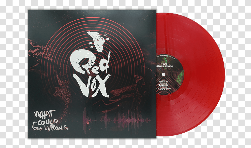 Vinyl Record Red Vox Album Cover, Disk, Dvd Transparent Png
