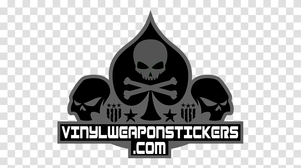 Vinyl Weapon Stickers New Logo Skull, Stencil, Symbol Transparent Png