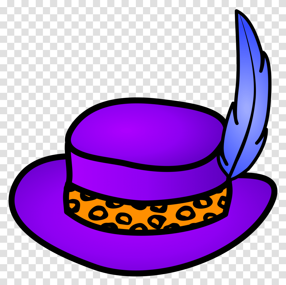 Violet Clipart Hat, Apparel, Sombrero, Sun Hat Transparent Png