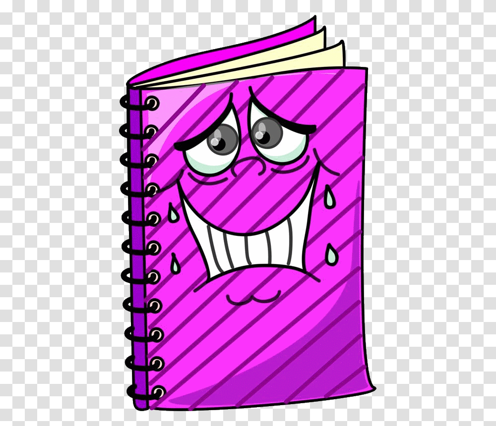 Violet Clipart Pink Crayon, Diary, Page Transparent Png