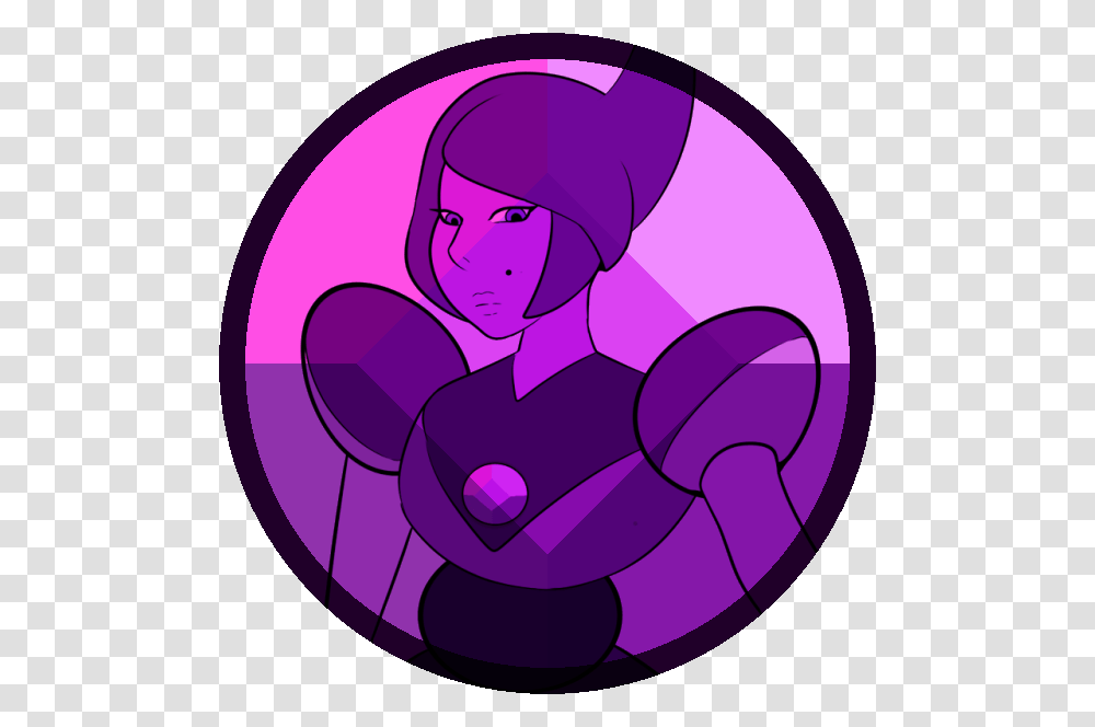 Violet Diamond Gem Steven Universe Diamonds Gemcrust, Person, Purple, Sphere, Light Transparent Png