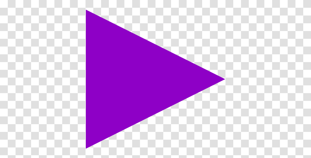 Violet Music Play Icon Violet Flaglet, Triangle, Business Card, Paper, Text Transparent Png