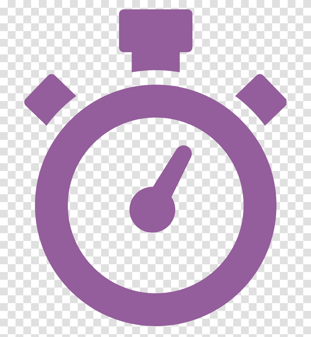 Violet Watch Icon, Stopwatch Transparent Png