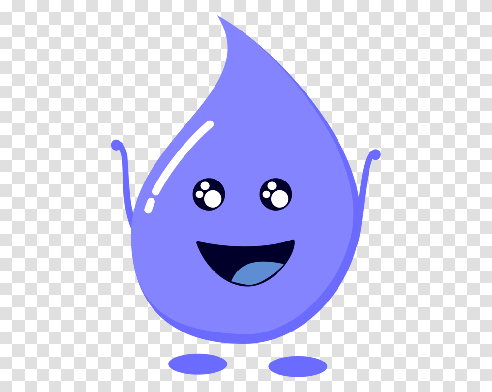 Violet Water Drop Free Svg Drop Of Water Clipart With Face, Plant, Food, Graphics, Grain Transparent Png