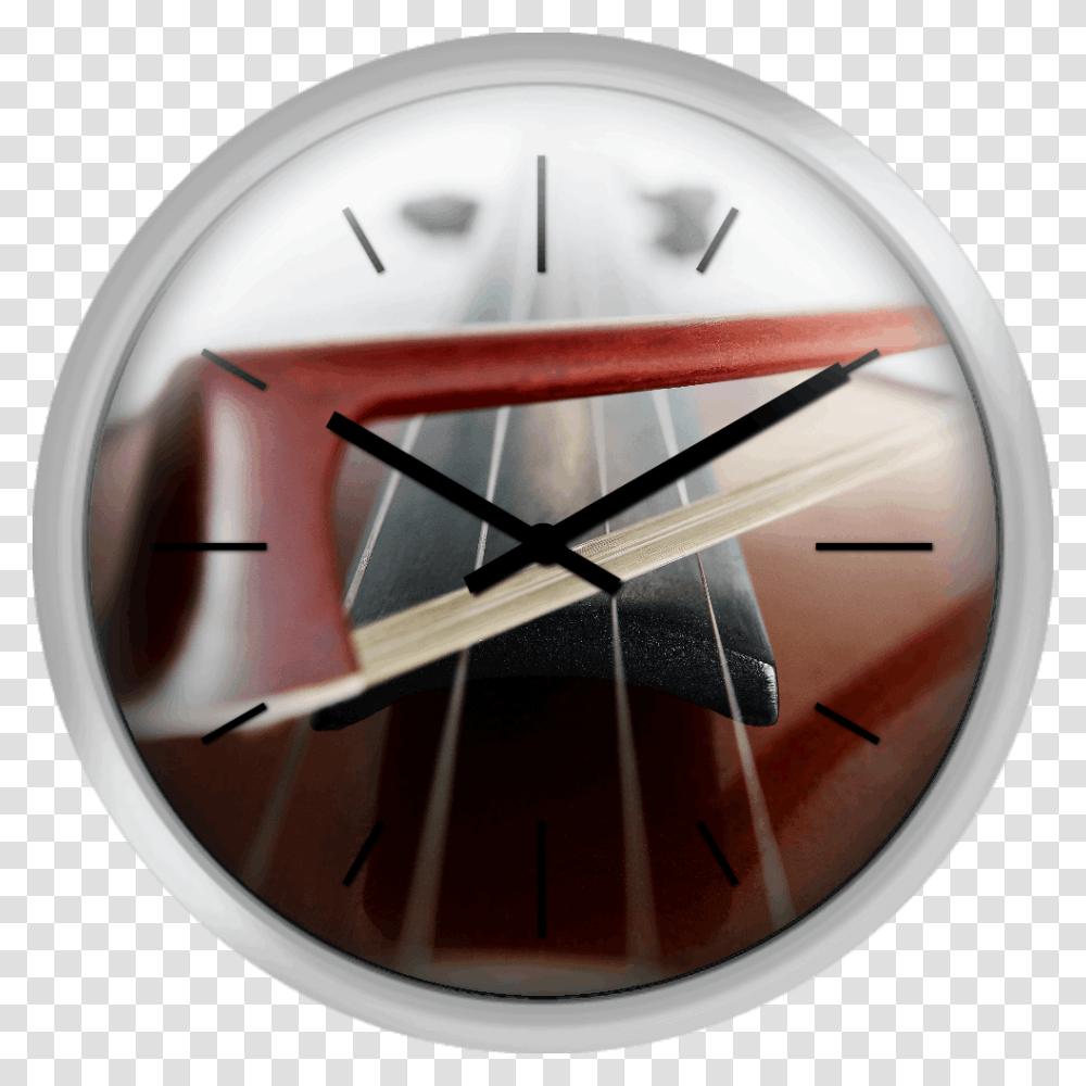 Violin And Bow, Helmet, Apparel, Analog Clock Transparent Png