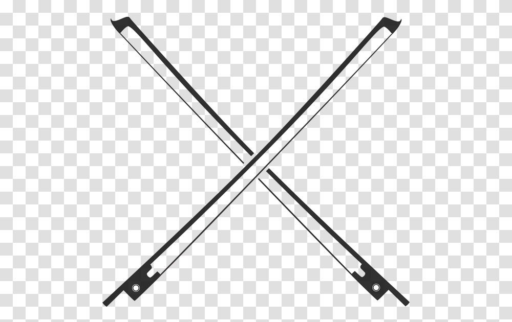 Violin Bow Crossed Baseball Bat Jpg, Stick, Baton, Oars, Wand Transparent Png