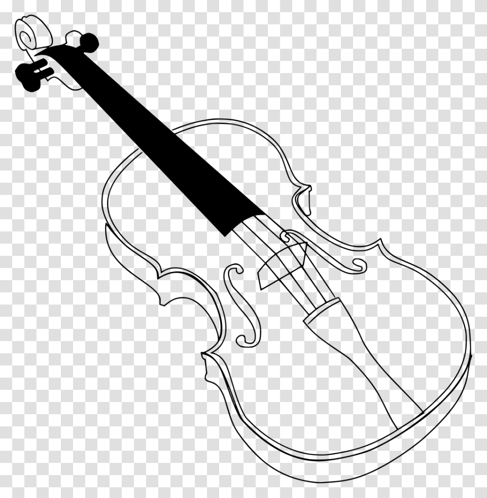Violin Coloring Page, Gray, World Of Warcraft Transparent Png