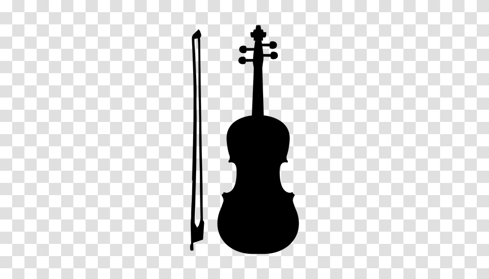 Violin Fiddle Musical Instrument Silhouette, Gray, World Of Warcraft Transparent Png