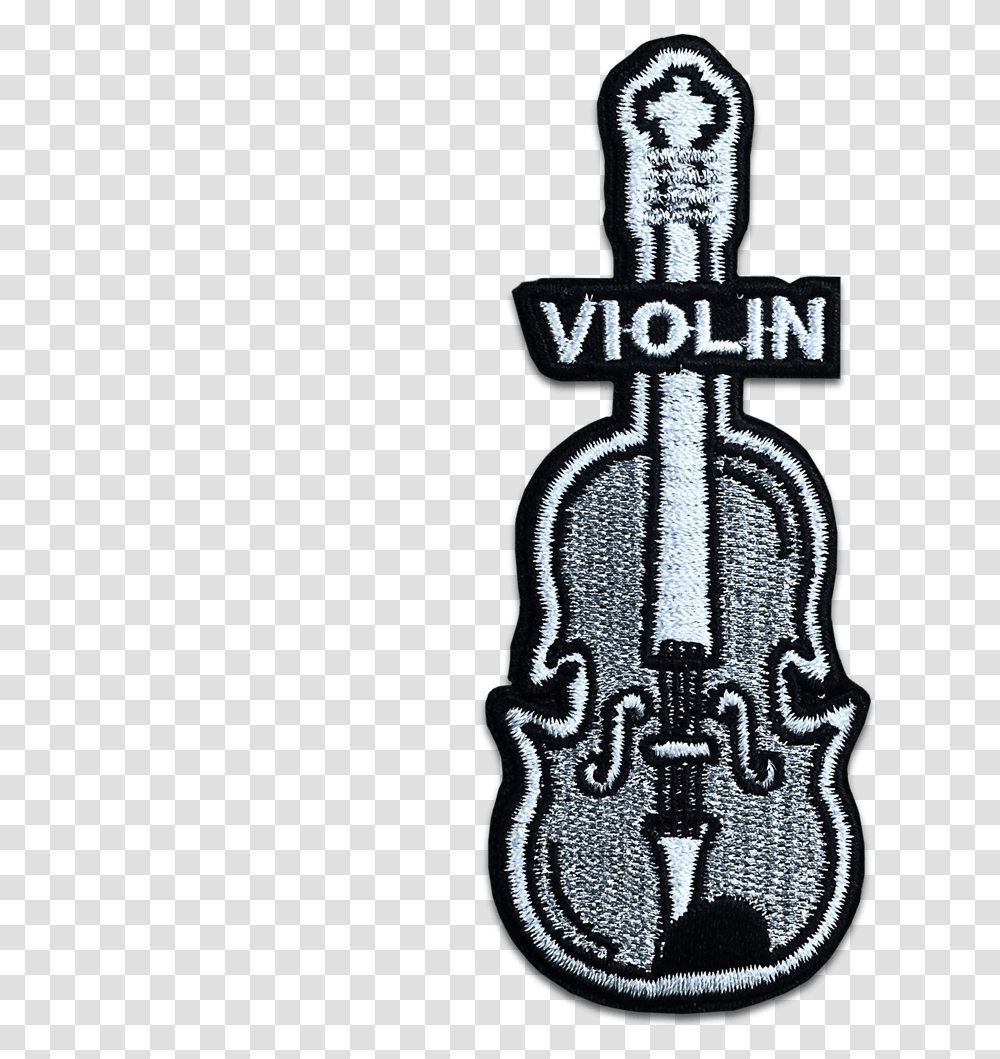 Violin Orchestra Instrument Patch Emblem, Symbol, Logo, Trademark, Leisure Activities Transparent Png