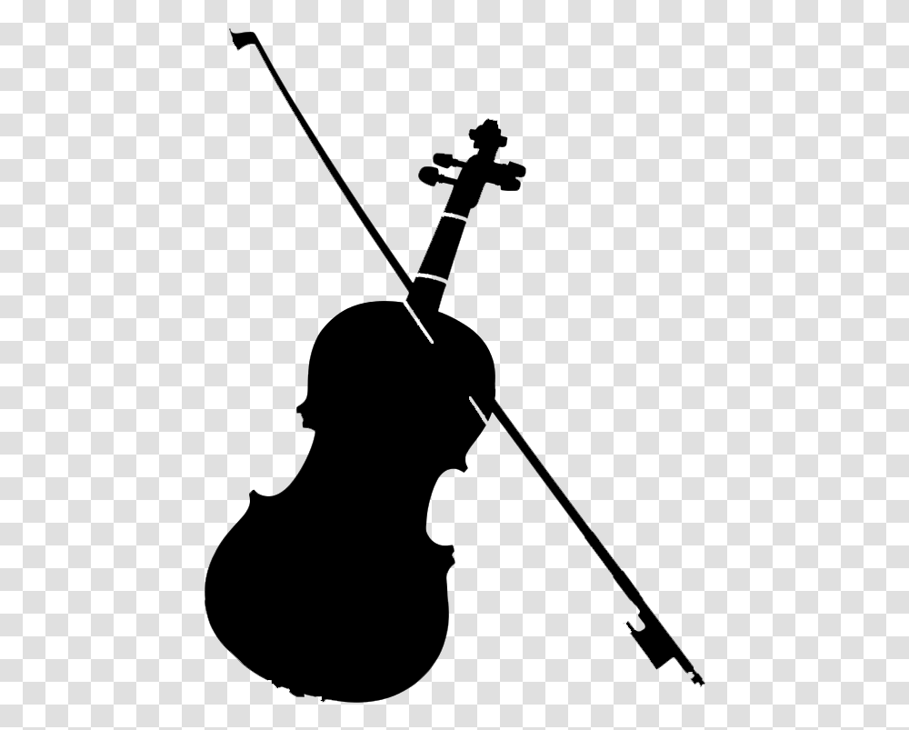 Violin Silhouette Violin, Gray, World Of Warcraft Transparent Png