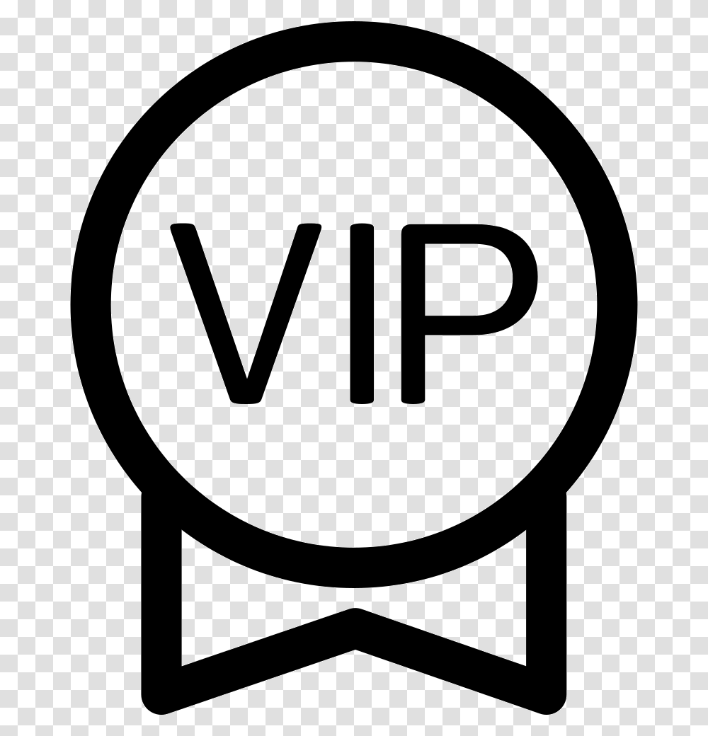 Vip Icon Free Download, Stencil, Sign, Tarmac Transparent Png