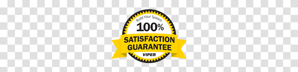 Viper Satisfaction Guarantee, Label, Car, Vehicle Transparent Png