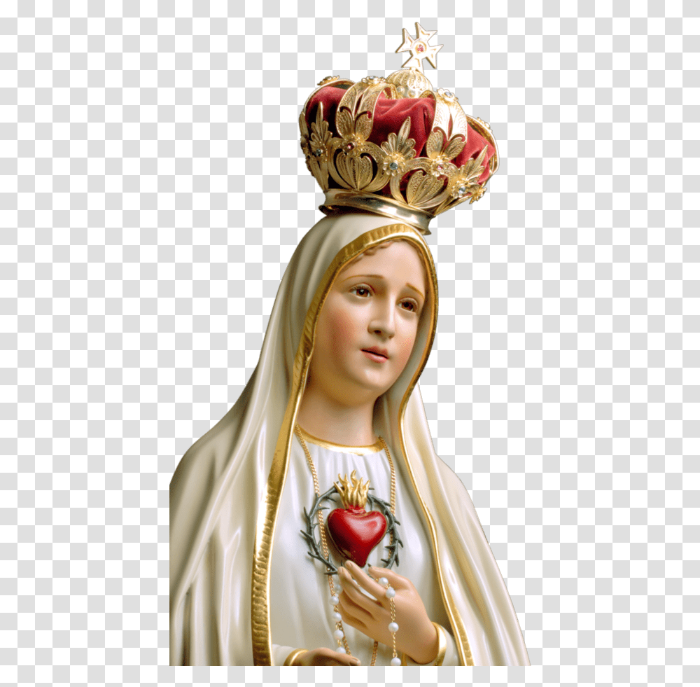Virgen De Ftima Mama Mary With Rosary, Doll, Toy, Figurine Transparent Png