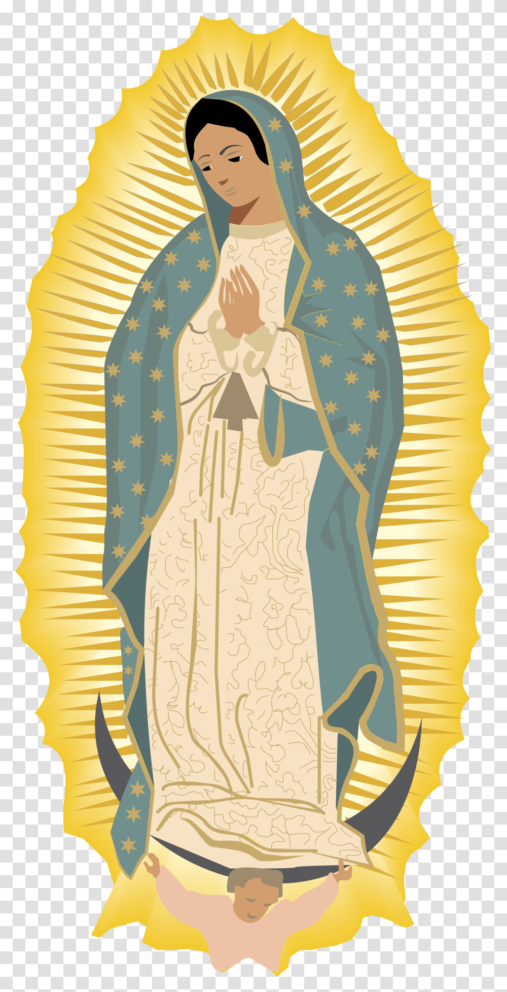 Virgen De Guadalupe Logo Our Lady Of Guadalupe Clipart, Worship, Person, Prayer Transparent Png