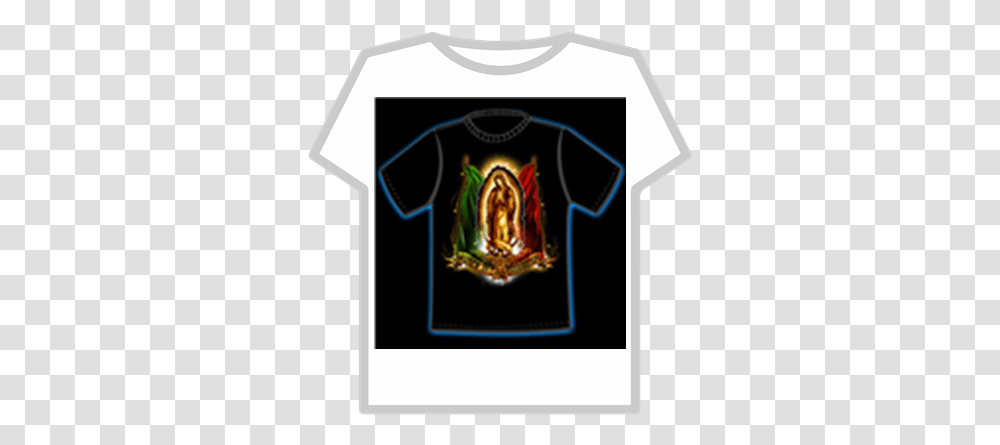 Virgen Deguadalupewithmexicanflag Roblox Shirt Roblox, Clothing, Apparel, T-Shirt, Architecture Transparent Png
