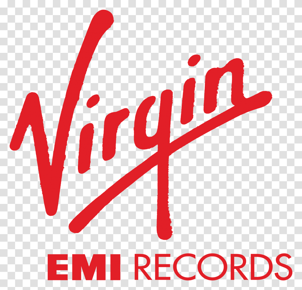 Virgin Emi Records, Label, Calligraphy, Handwriting Transparent Png