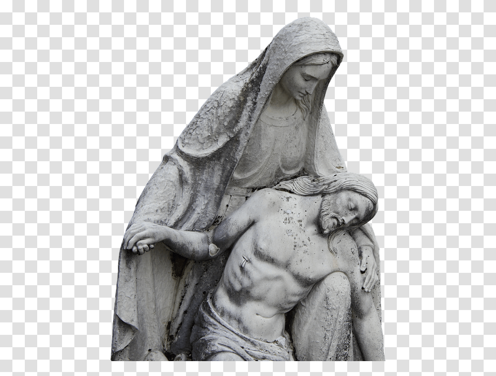 Virgin Mary Statue Virgin Mary, Sculpture, Person, Human Transparent Png