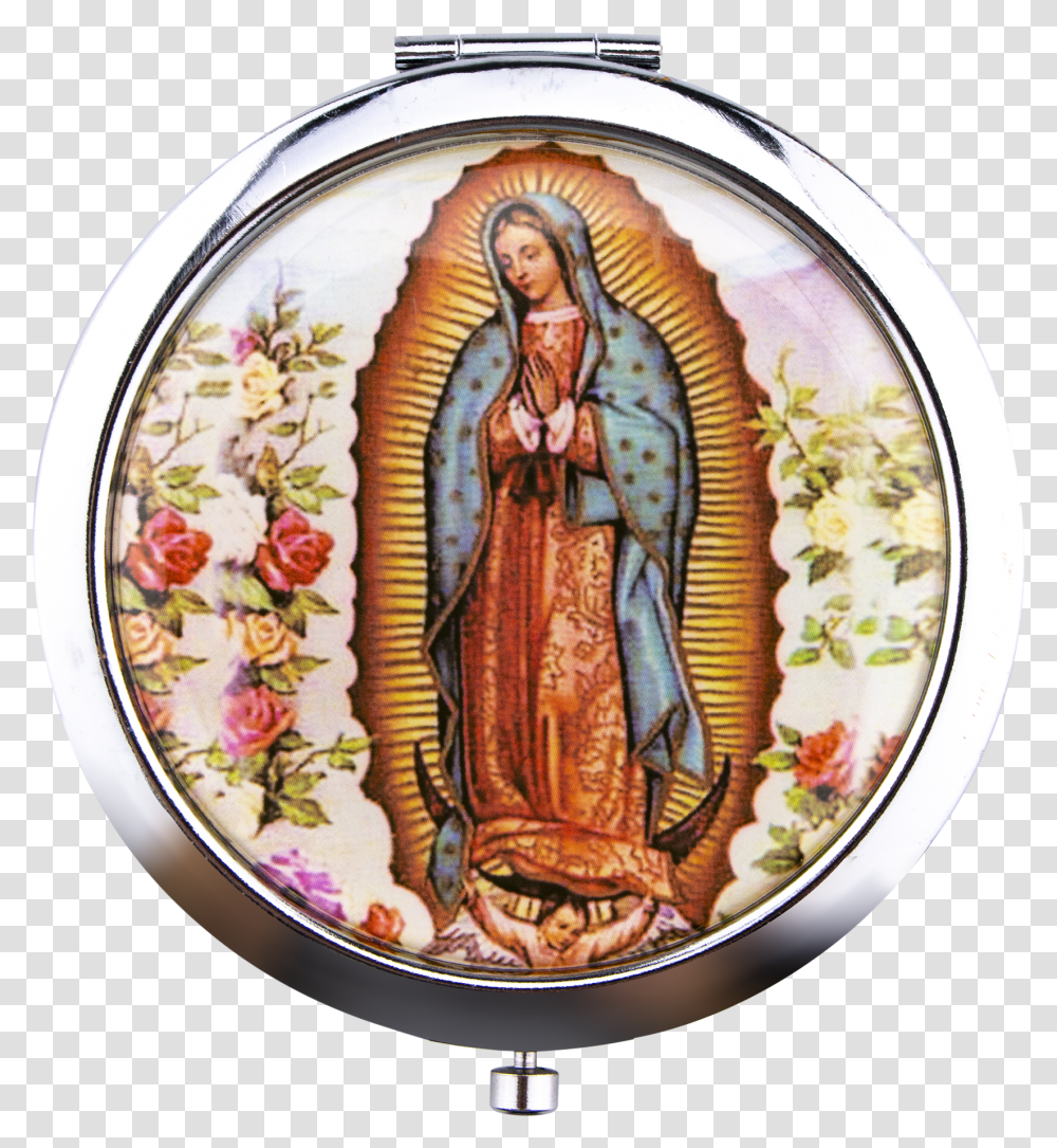 Virgin Mary With Roses Transparent Png
