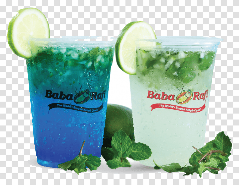 Virgin Mojito Mojito And Blue Lagoon, Lemonade, Beverage, Drink, Potted Plant Transparent Png