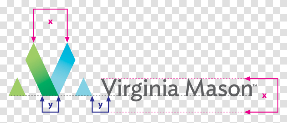 Virginia Mason Vertical Logo Proportion And Spacing Triangle, Alphabet, Outdoors, Word Transparent Png