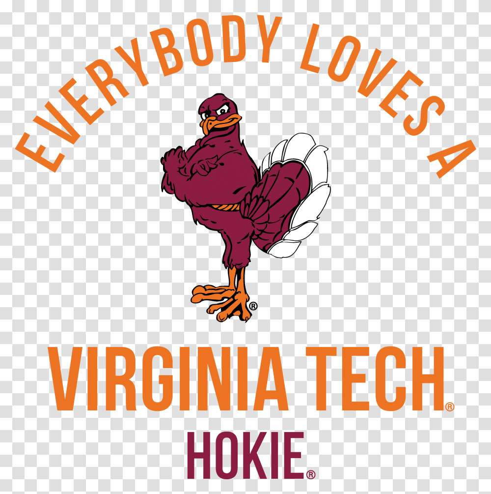 Virginia Tech Hokie Bird, Logo, Trademark Transparent Png