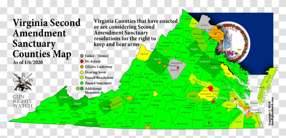 Virginia Wants To Close Non Govt Virginia 2nd Amendment Sanctuary Counties Map, Vegetation, Plant, Diagram, Plot Transparent Png