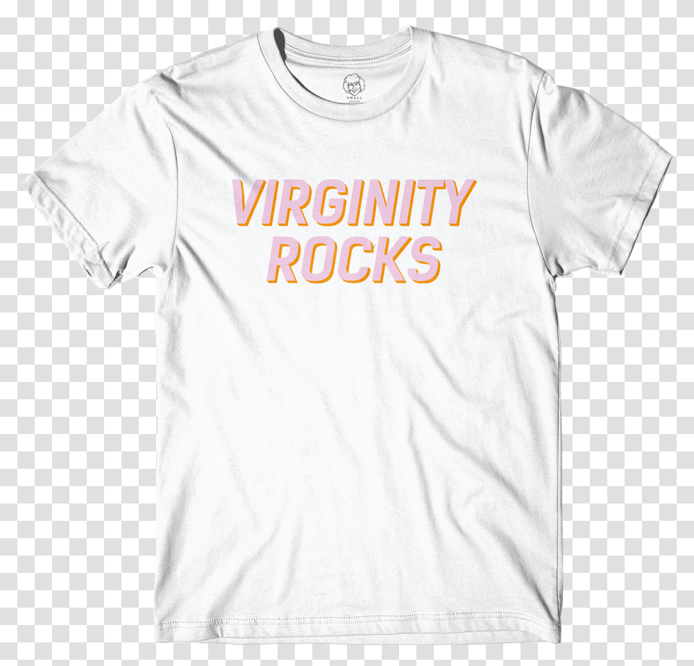 Virginity Rocks White Tee Danny Duncan T Shirt, Apparel, T-Shirt, Person Transparent Png