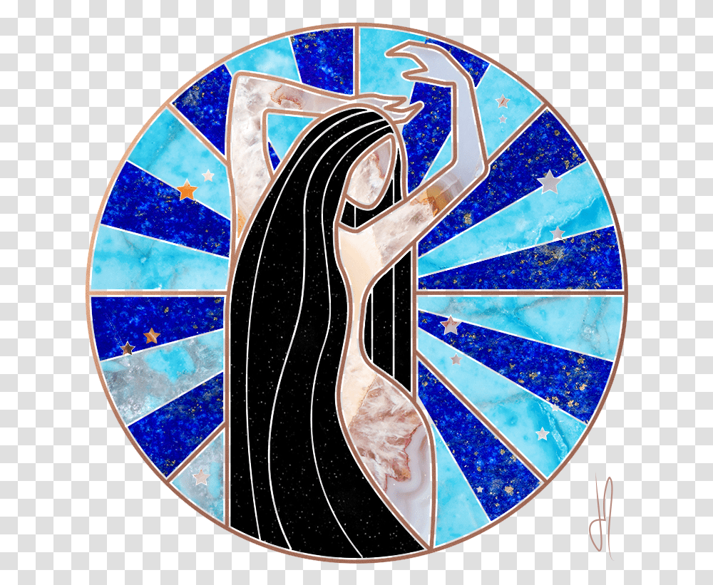 Virgo Season Ja Blog Circle, Art, Stained Glass, Tile, Sunglasses Transparent Png