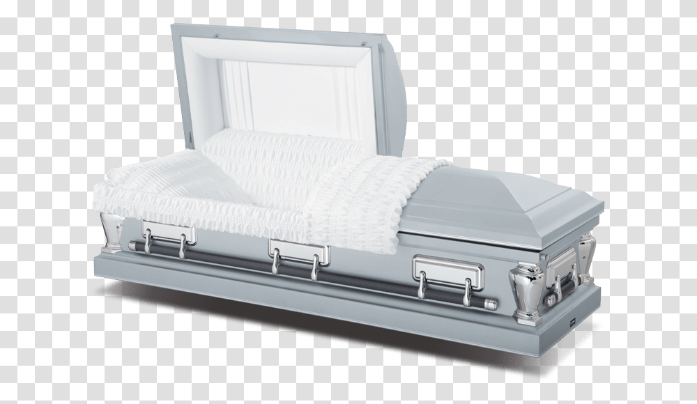 Virgo Silver Casket, Luggage, Furniture, Bed, Suitcase Transparent Png