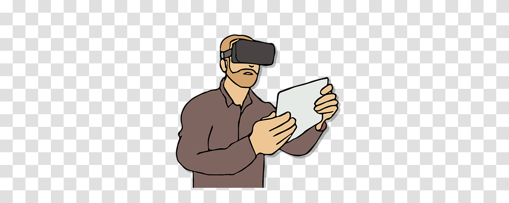 Virtual Reality Technology, Reading, Photography, Portrait Transparent Png