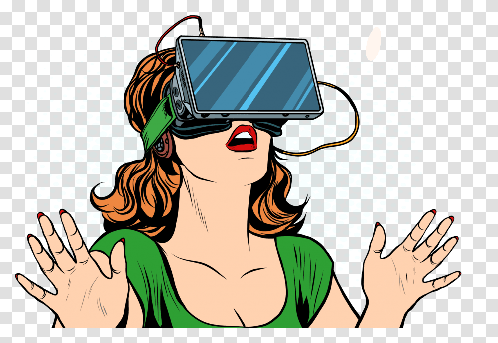 Virtual Reality Augumented Reality Payments Securionpay Virtual Reality Future, Person, Drawing Transparent Png