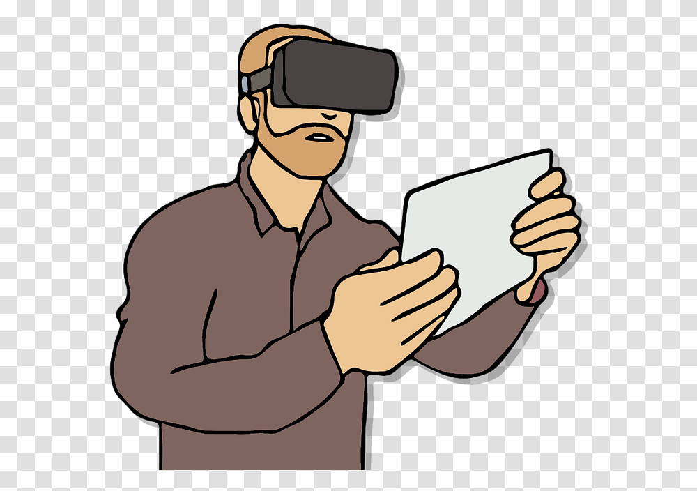 Virtual Reality Clipart, Reading, Photography, Outdoors, Portrait Transparent Png