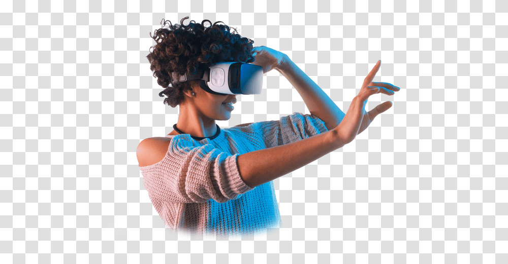 Virtual Reality For Immersive Vr People, Hair, Person, Human, Sunglasses Transparent Png