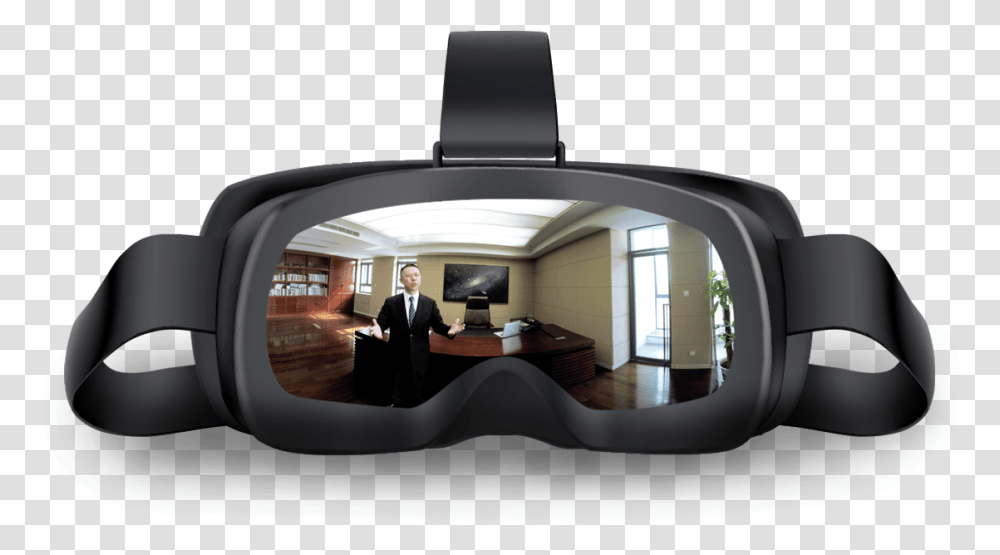 Virtual Reality Goggles, Person, Furniture, Interior Design, Indoors Transparent Png
