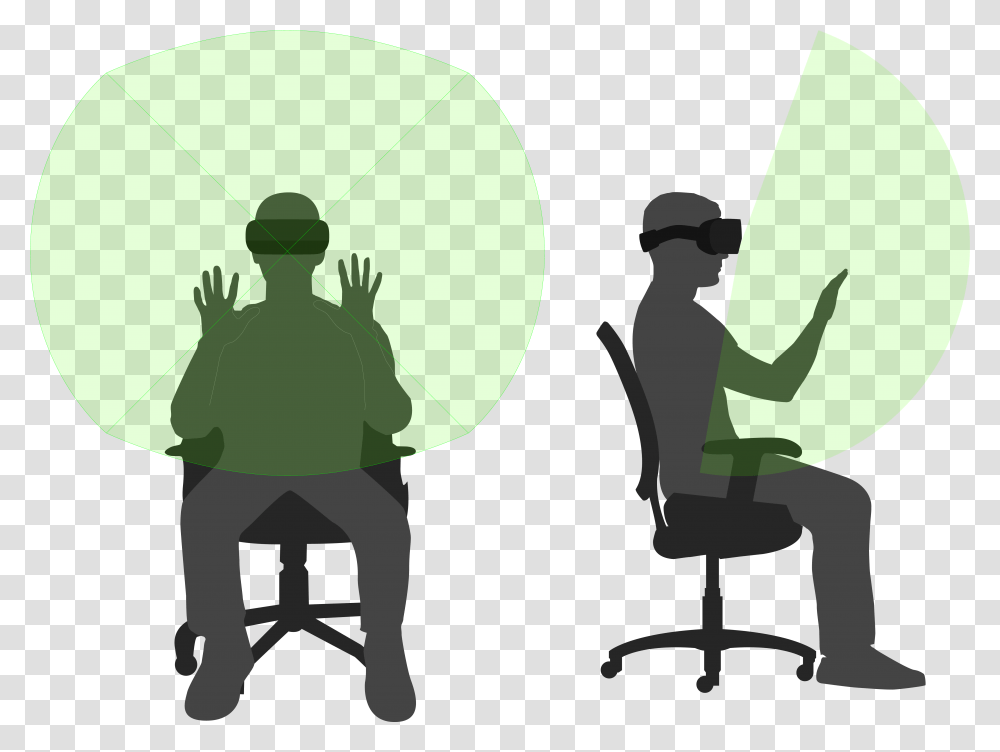 Virtual Reality Headset, Chair, Furniture, Person Transparent Png