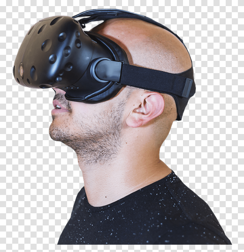 Virtual Reality Headset Image Publicidad De Realidad Virtual, Goggles, Accessories, Accessory, Person Transparent Png