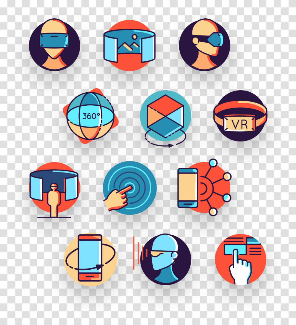 Virtual Reality Icon Pack Vertical, Number, Symbol, Text, Art Transparent Png