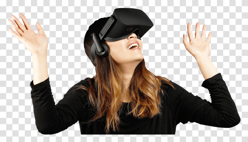 Virtual Reality Notebook Oculus No Hdmi Connection, Person, Helmet, Hat Transparent Png