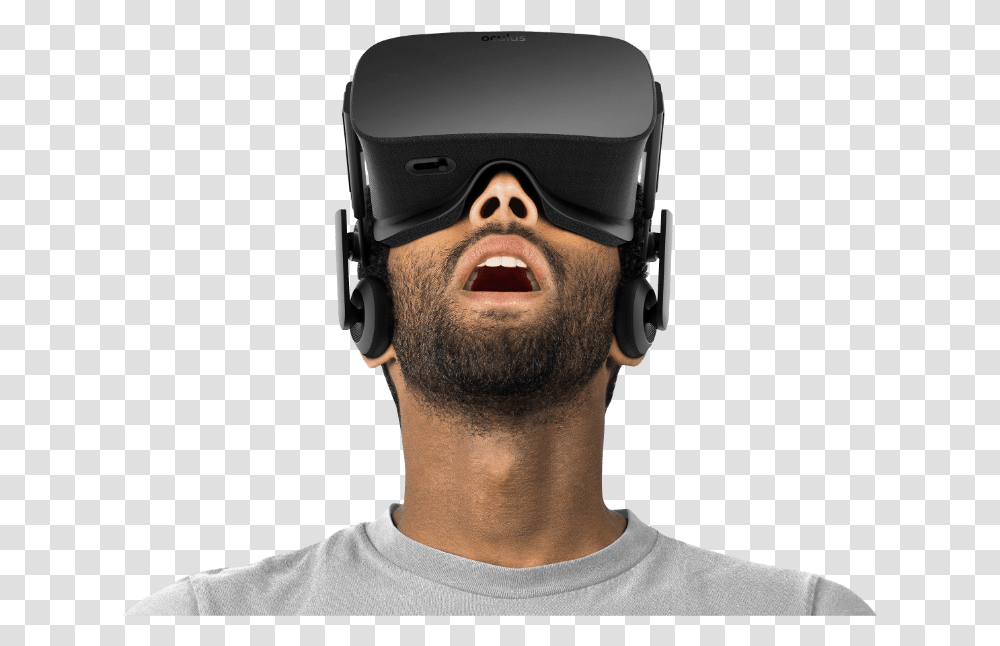 Virtual Reality Virtual Reality Samsung Vr, Clothing, Person, Helmet, Face Transparent Png