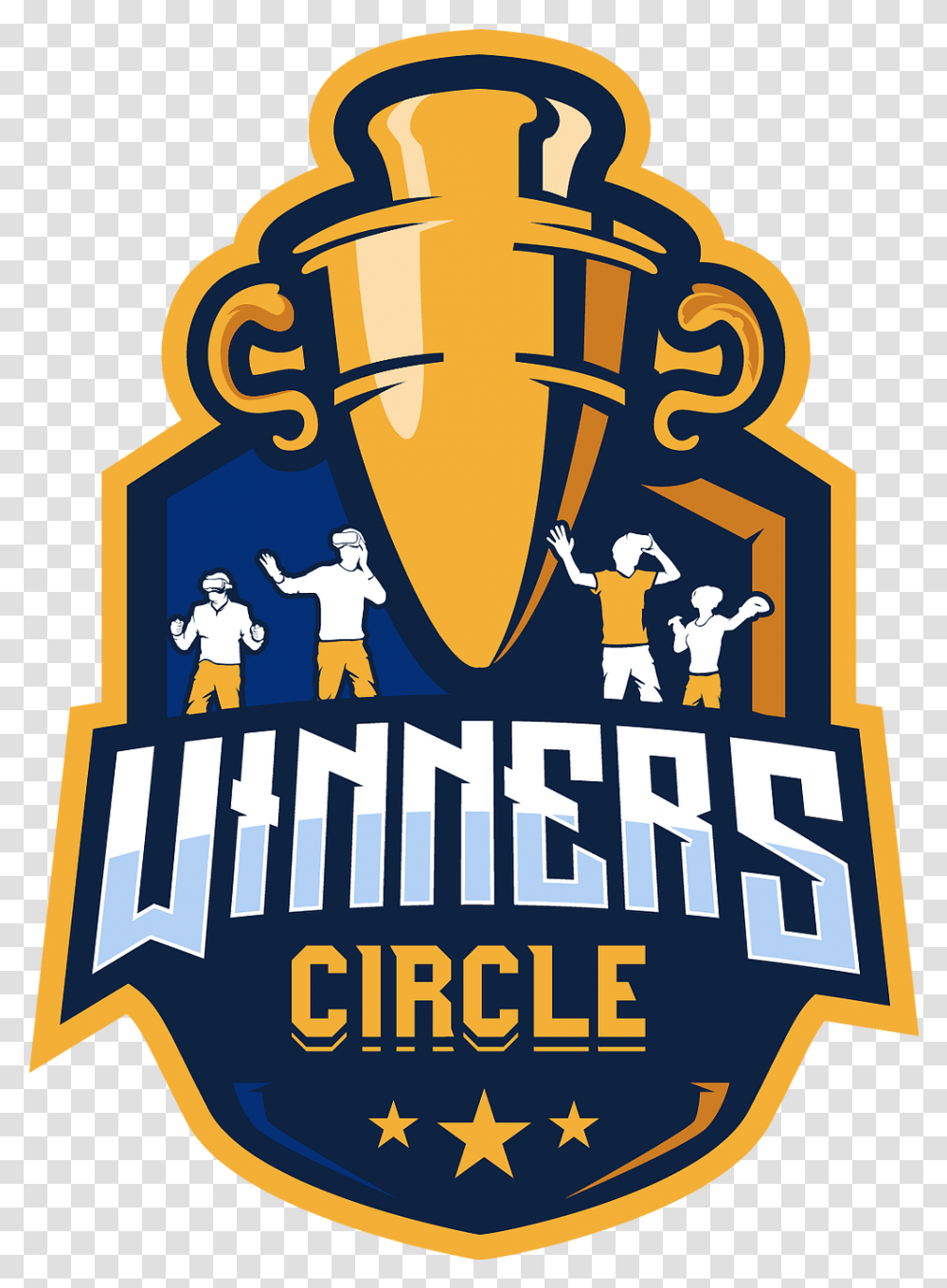 Virtual Reality Winners Circle Vr Emblem, Person, Advertisement, Poster, Flyer Transparent Png