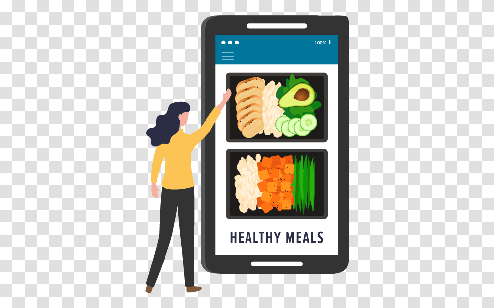 Virtual Services Nutrition Ctca Mobile Phone, Person, Hot Dog, Food, Plant Transparent Png