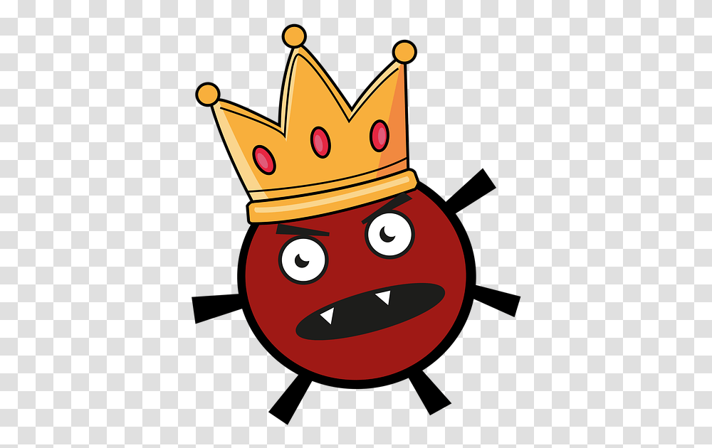 Virus Angry Crown Free Image On Pixabay Imagenes De Virus Animadas, Accessories, Accessory, Jewelry, Food Transparent Png