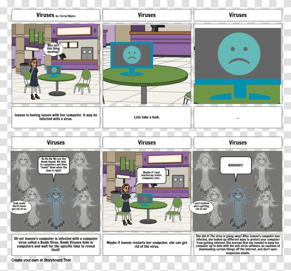 Virus Storyboard By T3rryns Screenshot, Person, Human, Comics, Book Transparent Png