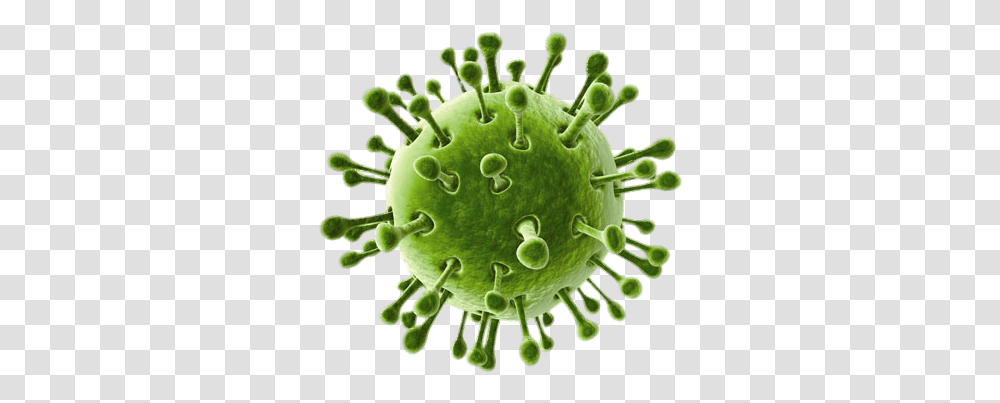 Virus With Tentacles Virus, Green, Plant, Pollen, Animal Transparent Png
