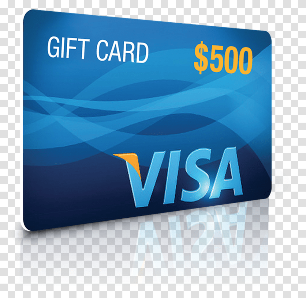 Visa Gift Card Get A 500 Visa Gift Card, Paper, Credit Card, Advertisement Transparent Png