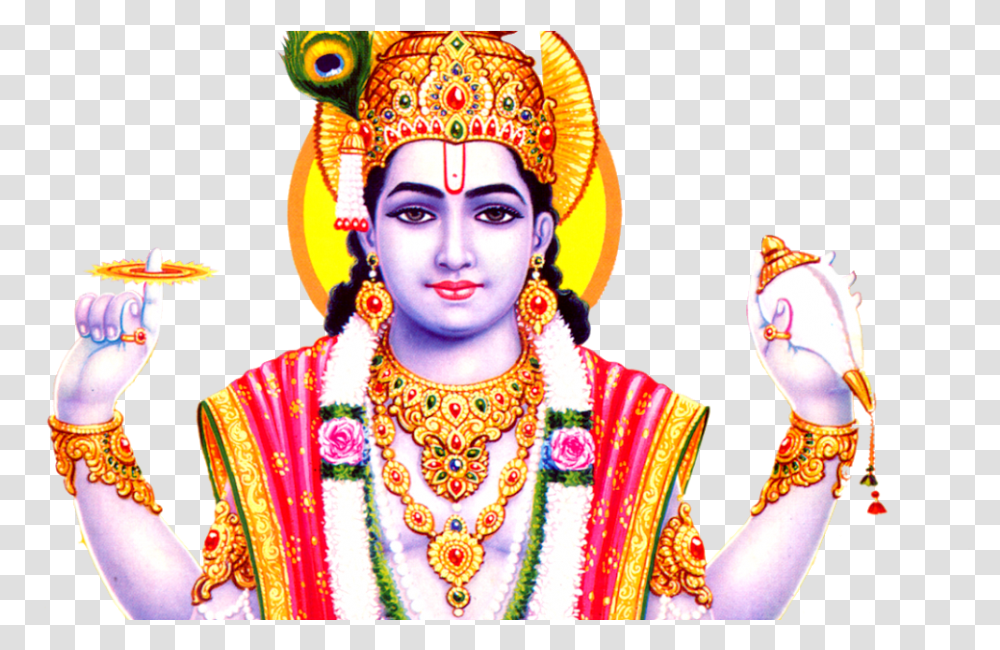 Vishnu Bhagwan Clipart Lord Vishnu, Festival, Crowd, Person, Necklace Transparent Png