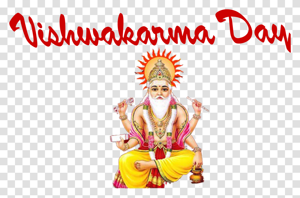 Vishwakarma Day Clipart Religion, Person, Leisure Activities, Poster, Advertisement Transparent Png