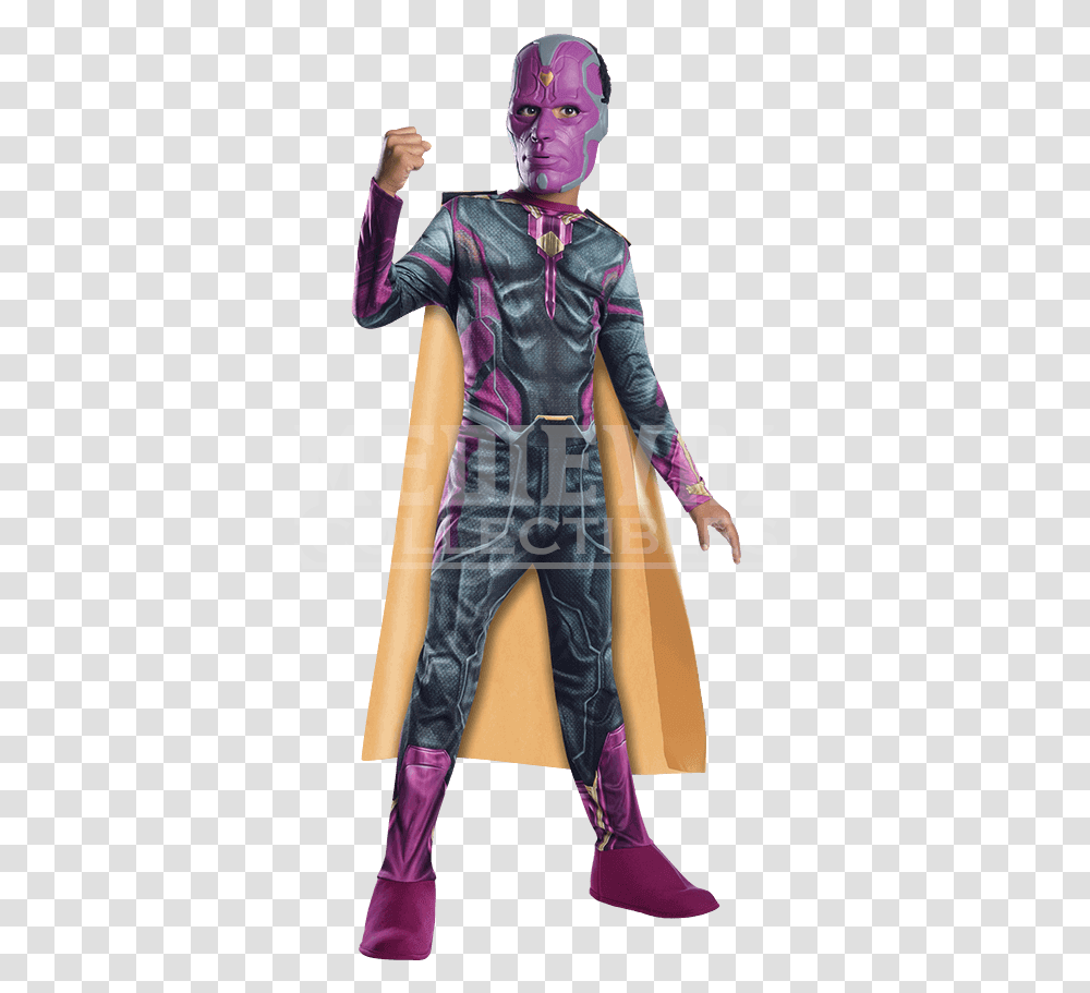 Vision Marvel Costume Visione Avengers, Apparel, Person, Long Sleeve Transparent Png