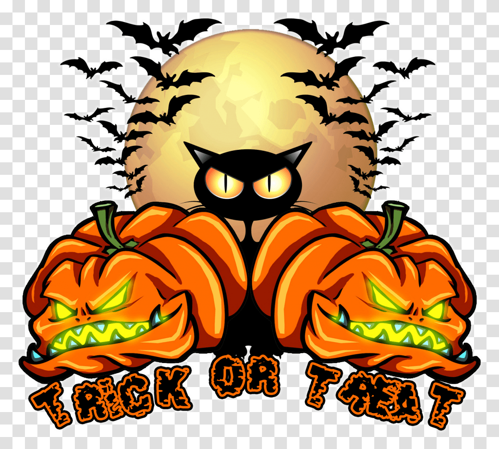 Visit Above Artistic To See This Trick Or Treat Design Halloween Clip Art, Plant, Pumpkin, Vegetable, Food Transparent Png